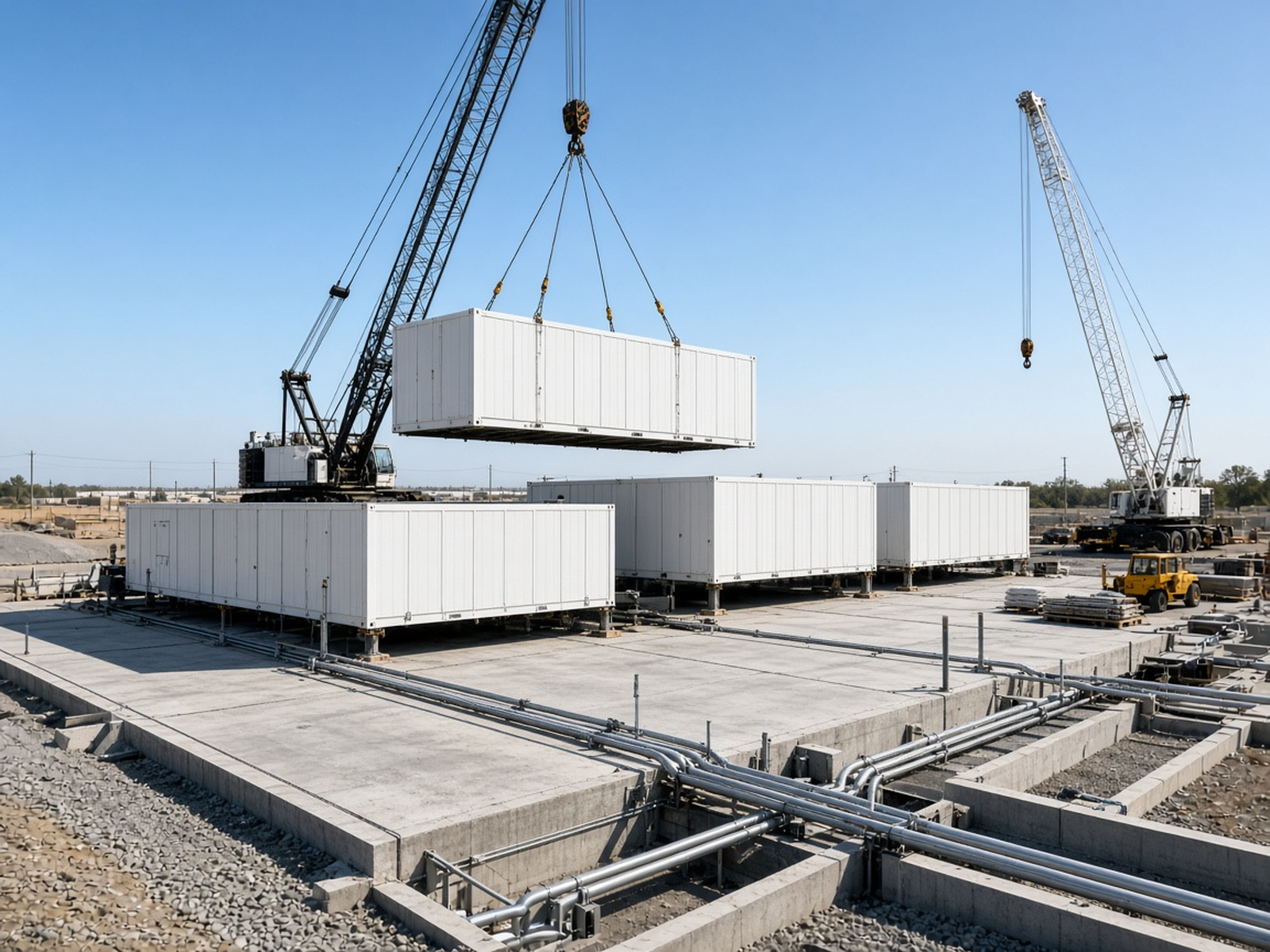 Modular AI data center construction